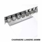 Laniere pvc transparent 200x2mm 1 metre lineaire (ml) ARTL200
