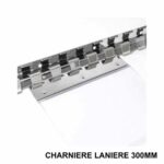 Laniere pvc transparent 300x2mm 1 metre lineaire (ml)