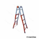 LUXIAME Escabeau telescopique acier 5+5 ART02555