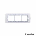 STIEL porte module 6 trous apparent 7565