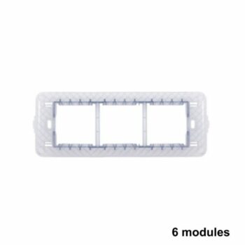 STIEL porte module 6 trous apparent 7565