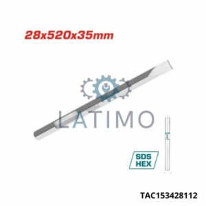 TOTAL Burin hex plat 28x520x35mm TAC153428112