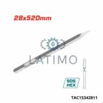 TOTAL Burin hex pointu 28x520mm TAC15342811