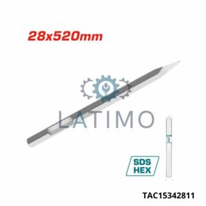 TOTAL Burin hex pointu 28x520mm TAC15342811