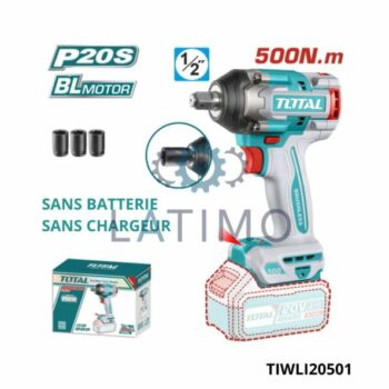TOTAL Cle a choc 1/2 500nm sans batterie sans chargeur TIWLI20501