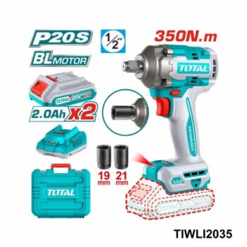 TOTAL meuleuse angulaire avec batterie 20v 115mm TAGLI211541