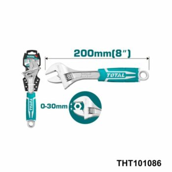 TOTAL cle a molette 8″ THT101086