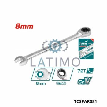 TOTAL Cle mixte a cliquet 08mm TCSPAR081