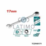 TOTAL Cle mixte a cliquet 17mm TCSPAR171