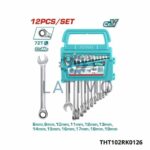TOTAL Jeu 12 cle mixte a cliquet 08-19mm THT102RK0126