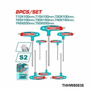 TOTAL Jeu 8 cle torx a poinge THHW80836