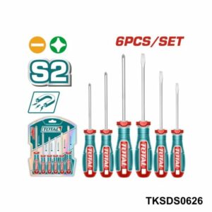 TOTAL JEU DE 6 TOURNEVIS DIVERS TKSDS0626