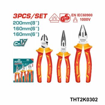 TOTAL jeu de pince 3 isoles haute tension THT2K0302