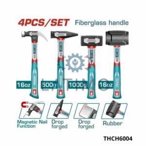 TOTAL Jeux 4 marteaux THCH6004