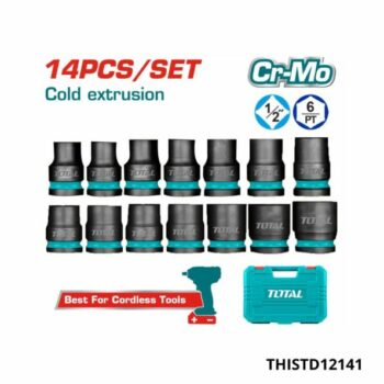 TOTAL jeux de 14 douilles 1/2″ THISTD12141