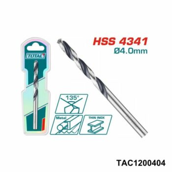 TOTAL meche metal hss 4mm TAC1200404