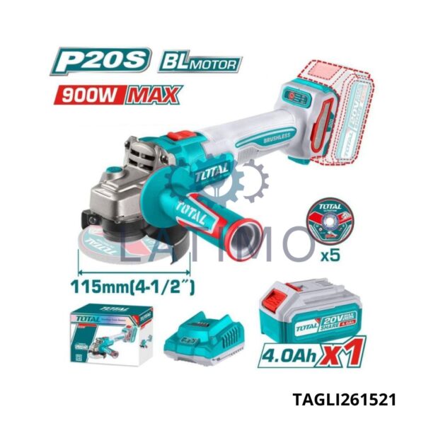 TOTAL Meule angulaire a/b 20v  TAGLI261521