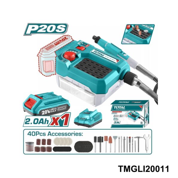 Total meule multifonction à batterie TMGLI20011