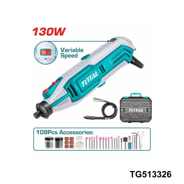 TOTAL mini meuleuse 130w TG513326