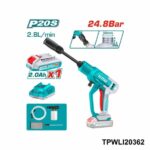 TOTAL Nettoyeur haute pression 20v sans fil TPWLI20362