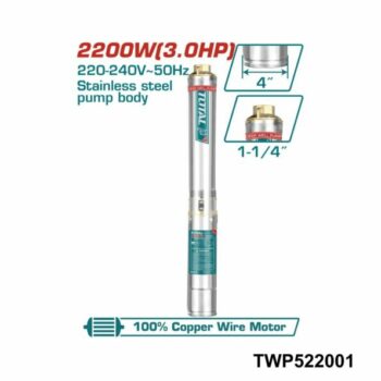 TOTAL motopompe 3″ 80mm 7cv TP3302