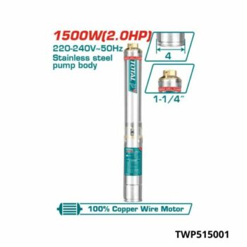 TOTAL pompe immergee 2hp 135m 220-240v TWP515001
