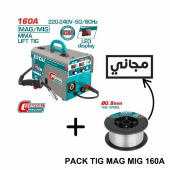 TOTAL poste soudure mig mag 160a 220/240 inverter + Cadeaux Bobine fil TMGT1601