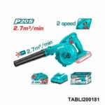 TOTAL souffleur sans fil 20v avec variateur TABLI200181
