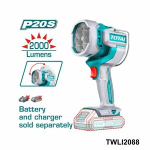 TOTAL torche sans fil 20v 2000lm TWLI2088