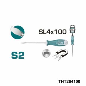 TOTAL tournevis sl4*100 francais THT264100