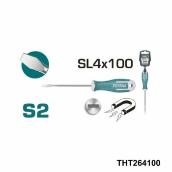 TOTAL tournevis sl4*100 francais THT264100