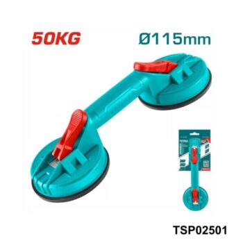 TOTAL ventouse double pour verre 50kg TSP02501