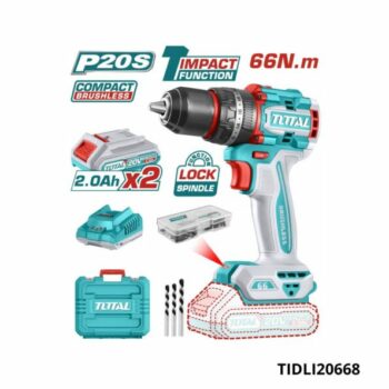 TOTAL visseuse perceuse mandrin metal 66nm TIDLI20668