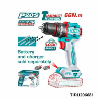 TOTAL visseuse perceuse mandrin metal 66nm TIDLI206681