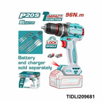TOTAL Visseuse perceuse sans fil mandrin metal 96nm TIDLI209681