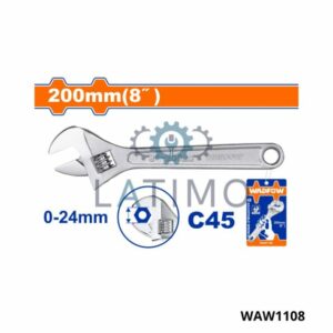 WADFOW Cle à molette chrome 8″ 200mm WAW1108