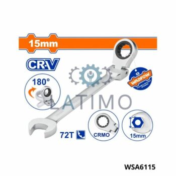 WADFOW cle mixte a cliquet rev 15mm WSA6115