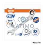 WADFOW cle mixte a cliquet rev 8mm WSA6108