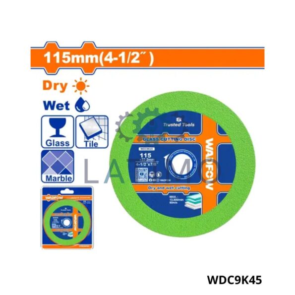 WADFOW Disque coupe verre 115mm WDC9K45