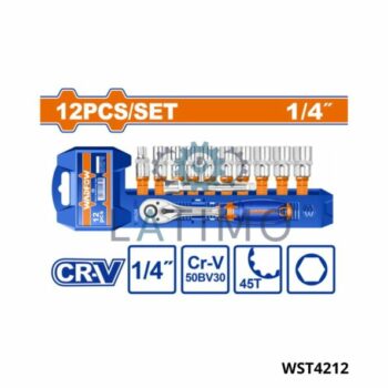 WADFOW jeu 12 cle a cliquet 1/4″ WST4212