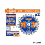 WADFOW Jeu 2 disque bois 140mm WTC3K14