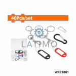 WADFOW jeu 40 mousquetons WKC1B01