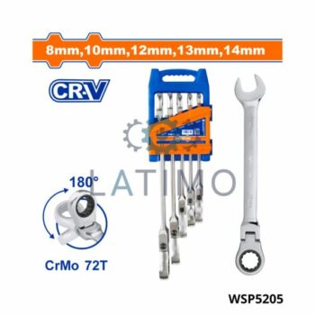 WADFOW jeu 5 cle mixte cliquet reversible cr-v WSP5205