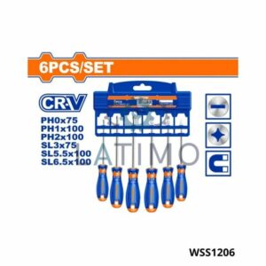 WADFOW jeu 6 tournevis cr-v WSS1206