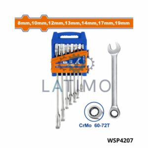 WADFOW jeu 7 cle mixte à cliquet WSP4207
