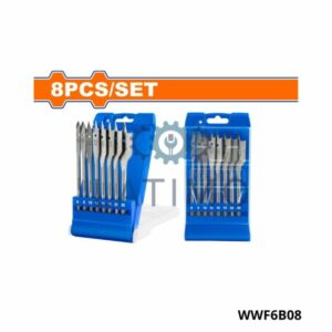 WADFOW jeu 8 meches bois plat WWF6B08