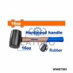 WADFOW Maillet caoutchouc noir m/bois 450g WMB7302