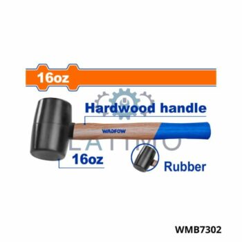 WADFOW Maillet caoutchouc noir m/bois 450g WMB7302