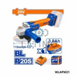 WADFOW Meuleuse sans fil 115mm 20v 3ah WLAPM21