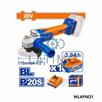 WADFOW Meuleuse sans fil 115mm 20v 3ah WLAPM21